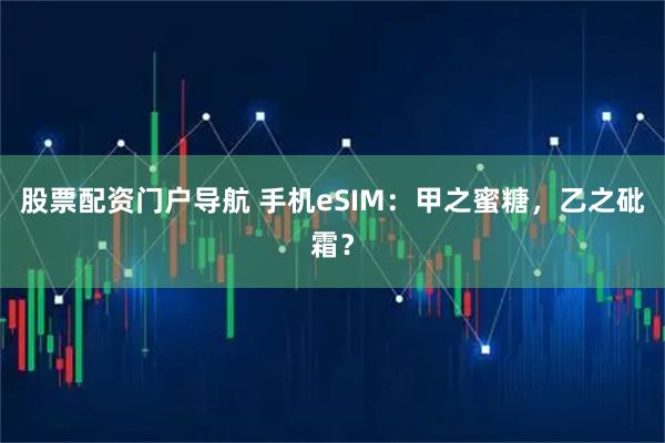 股票配资门户导航 手机eSIM：甲之蜜糖，乙之砒霜？